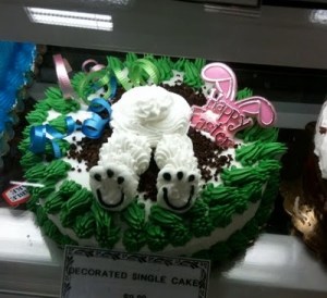 Let's just say, I don't understand the appeal of butt cakes and never will. Still, where's the rest of the rabbit for God's sake?