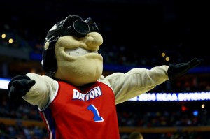 To be fair, this is an appropriate mascot since Dayton was the hometown of the Wright Brothers. However, the fact he keeps his goggles on gives me the impression he's a mad scientist in his spare time.