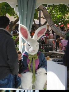 "God dammit, I only did this for the money! If I have to see one more kid sit on my lap, then I'm not sure what I'll do. Now where my Jack Daniels and 10 cent hooker they promised me?"