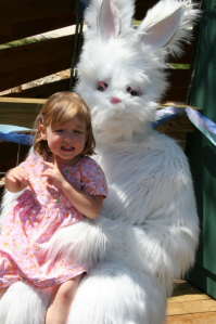 Yeah, that totally looks like a white rabbit. Well, the ears at least. Not sure about the rest of him. Seems more like a monster you'd have if the white rabbit from Alice in Wonderland mated with Chewbacca.