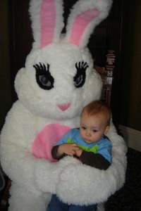 Man, this lady bunny seems to have used way too much eyeliner for some reason. Seriously, that's not cute. That's nightmare inducing terror.