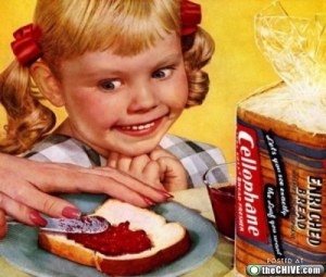 I don't know about this girl. She seems less excited for a PB&J and more consumed with bloodlust and murder. Stay away from her at your own risk.