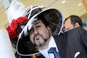 Oh, wait, that's Joey Fatone from the 1990s boy band NSYNC. Still, you kind of wish they had reunion at the Kentucky Derby wearing hats like these.