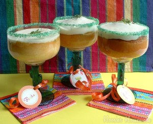 Sure they may be bigger than regular cupcakes since you put them in Margarita glasses. Yet, the fact these aren't chocolate is kind of disappointing to say the least.