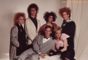 I know it's probably a 1980s prom picture. Yet, with those crazy hairstyles, no one can tell. Still, you gotta love the 1980s.