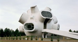 Actually this is a Russian Orthodox Church as far as I know. Why it's designed that way I have no idea.