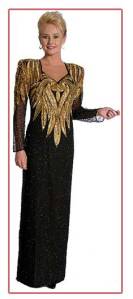 Reminds me of the kind of dress women would wear during the 1980s, particularly if they were rich trophy wives of Wall Street bankers. Yeah, I'm sure it would be a perfect fit for a teenage girl. Not.