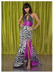 It's amazing how animal prints can turn a reasonably slutty dress like this, into one that's even more suitable for aspiring street walkers. Seriously, no self-respecting parent would want their daughter wearing that.