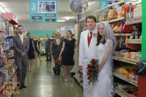 I don't know about you, but I don't think having your wedding in a supermarket is a good idea. I mean, obviously unromantic aesthetics aside, it's always crowded with people scrambling for the best deal.