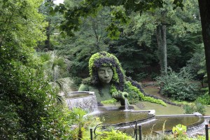 Of course, she tends to have a lot of flowers in her hair and lives near a waterfall. This is from the botanical gardens in Atlanta.