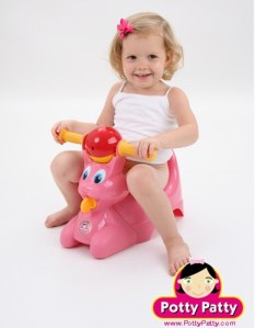 I don't think mixing bathroom time with playground time is a good idea. Seriously, I just hope this girl knows that you don't take a dump on the playground equipment nor do you ride on the toilet.