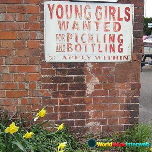 I suppose either this person is a cannibal with a preference for pickled girls or really had no idea how people would read it. Either way, I'm not sure if I want to work there.