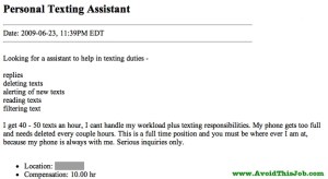 For one, how is it possible for someone to receive 40-50 texts an hour. Second, I'm sure that this person needs to respond to texts less often or not respond to all their texts.
