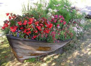Let's hope this boat isn't being used for a Viking funeral. Sure would hate to see the flowers engulfed in a fiery blaze on the water.