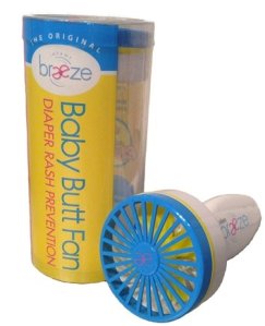 This is a fan that dries your baby's butt. However, there's a much cheaper alternative to this that only takes 10 seconds.