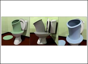 From Huffington Post: "This product is supposed to prevent messy toilet seats, but you still have to wash it (which it recommends you do using the shower). Wouldn't it be easier to just clean the regular toilet, or even pee in the shower? Yes. Yes it would."