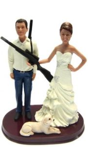 Because marriage is all about you and your partner against the rest of the world. Seems like the bride really loves her shotgun, perhaps a bit too much. Then again, at least the guns are for hunting as far as I know.