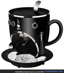 Of course, if you use it as a coffee machine, what do we use under it? I think that's a viable question. Then again, maybe the machinery look is more for decoration.