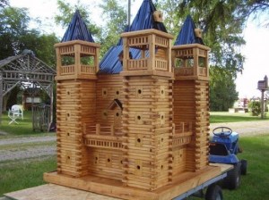 Now this one certainly looks like a castle as I can see. Yet, I'm not sure if it will protect the finches from the possible eagle invasion.