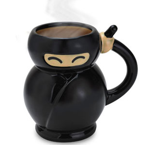 Of course, this ninja is cute. But still, real Japanese ninjas didn't dress in black. Their penchant for invisibility was psychological. Rather they typically dressed like peasants who no high ranking Japanese samurai would suspect. Oh, and most ninjas were samurai in Japan.