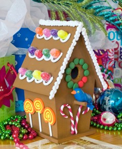 I'm sure this isn't intended for actual use because a gingerbread birdhouse wouldn't be a long lived one. Seriously, I'm sure birds and other woodland creatures will surely devour it at some point.