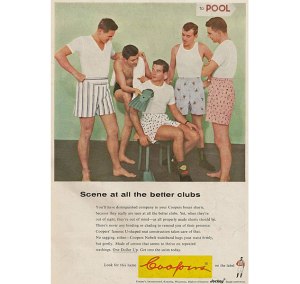 Not only are these guys in obnoxiously tacky boxers, but I'm sure they'll engage in an orgy with the flippers anytime soon. Oh, I'm sure we all experimented at that point in our lives.