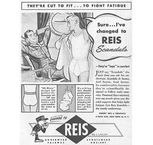 Now men disrobing at the military camp is one thing. That I can understand with the lack of privacy in that situation. I'm not sure about the cruise ship. I don't know it's just that I find the idea of men showing off each other's underwear as a bit gay so to speak.