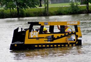 Unlike real caterpillars, I'm sure this one helps with landscaping and construction in Atlantis. Then again, if it did, it would've been a submarine.