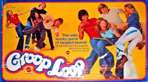 Groop Loop: though seen as an alternative to Twister, teaches children that they're never too young to engage in some light bondage activities. Can also be called, "Grope Loop." Man, you got to love the 1970s.