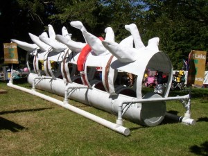 Now I wonder who the hell thought of adding a canopy like that. Just seems quite alien to me. Then again, maybe it was designed by someone from another planet or galaxy.