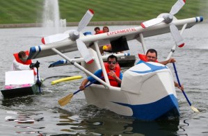 Of course, it won't fly even with the propellers spinning. But you got to hand it to them, it sure pays to be in the shade.