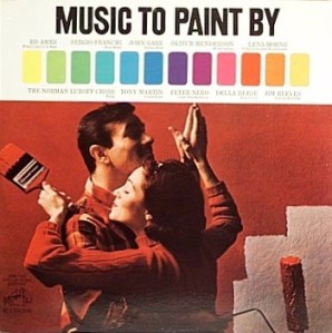 Still, I don't think either one of them is in appropriate housepainting attire, which is crap clothes you can throw away. Also, I'm sure dancing isn't a good idea when you're holding paintbrushes either. I mean paint can really get in your clothes.