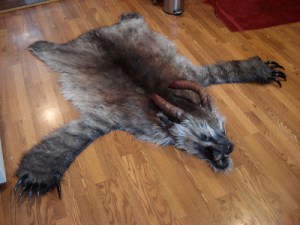 Wonder if the owner of this rug is an exorcist of some sort. Then again, I'm not sure if any exorcist would want this, especially in the movies.