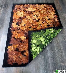 Now I guess green is for spring and summer while brown is for fall and winter. And I guess you have to flip it every March and September.