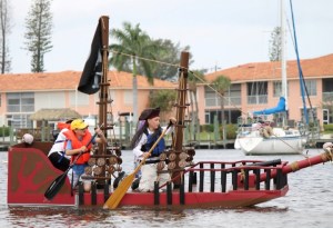 Of course, it's probably as an accurate rendition to a  Golden Age pirate ship as you see in the movies. Still, because of pirate movies, I'm sure these people have no idea what real Golden Age pirates actually did.