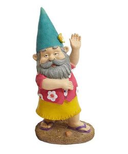 Then again, he seems like he's been on too many island spirits or possibly trying to do the Macarena. Hope that he doesn't show what's under his skirt because I'm afraid to look.