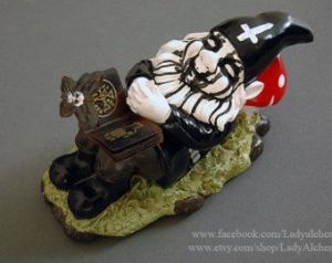 Now that looks quite terrifying. I don't mean the hat with the upside down cross. I mean the fact that his face and beard are painted like that which  terrifies me.