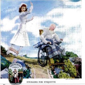 Of course, this wheelchaired bound old man now can't wait to tell his buddies about what he just witnessed. Yes, he's a dirty old bastard but what can you do? Then again, some men can have a heart attack and die if such a sight excites them too much.