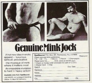 Now I know that this jock pair is marked as "erotic apparel." But I seem to find it anything but. In fact, I think it's disgusting. Yeah, let's assume that whoever came up with this was probably on some heavy brown acid.