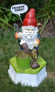 Of course, there's a better way to cleaning dog shit than a pooper scooper. It's called leaving it there. Still, I'm not sure about him smoking a cigarette though.