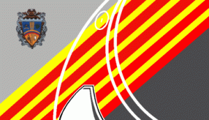 There's a better way to mix royalty, grayscale, caution symbols, and shark attacks. But this isn't it. Not sure what's that thing in the bottom middle. Wonder who could design a mess like this?