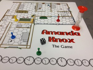 Now there are some events that should never be made into board games. And this is one of them. For God's sake Amanda Knox was a woman who spent years in Italy for a murder she didn't commit. Should we really have a game like that? Seriously, why?