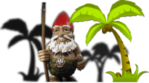 Okay, pretty sure that's a pretty offensive stereotype here. I mean blue paint, tusks in nose, shrunken head, grass skirt, staff, etc. Kind of reminds me of the savage natives you'd see in movies.