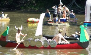 Now these guys may like Vikings. But I'm not sure if they know a lot about them. For instance, real Vikings didn't wear horned helmets. Seriously, it wouldn't be practical in the heat of battle.