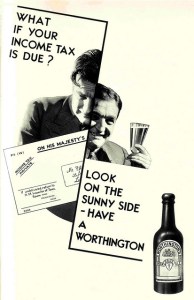 This is a British ad. However, please do your income taxes before you drink. Not after or during. Or else you might get audited. Yeah, getting drunk during tax time, good idea (sarcasm).