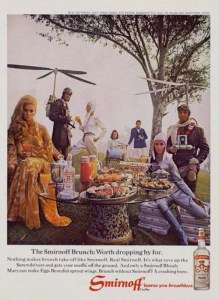 Never fly a personal helicopter, especially while drinking. Seriously, it's not worth it particularly on vodka. Also, those clothes are hideous.