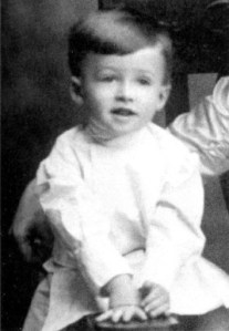Now isn't this little guy handsome? Of course, he's adorable in his little outfit. Nevertheless, this boy from Indiana, Pennsylvania will grow up to play George Bailey from It's a Wonderful Life as well as obtain the rank of Major General in the Air Force Reserve.