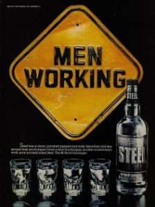 Now this ad makes me really distrust PennDOT. Not sure why. Must be the sign. Still, drinking vodka while working really doesn't help job performance, especially if you have a dangerous occupation.