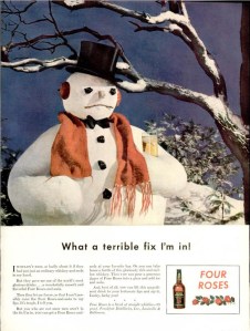 Seems like Frosty isn't the happy snowman most people thought he was. Guess he's turning to booze to drown his sorrows about his imminent mortality. We call it, 