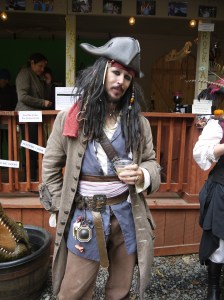 Yes, that's Captain Jack Sparrow all right. Not Johnny Depp exactly, but almost spot on. Of course, I'm sure you'd see people dressed as Jack at some Renaissance Festival.